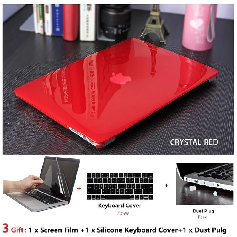 

New Crystal\\Matte Case For Apple Macbook Air Pro Retina M1 Chip 11 12 13 15 16 inch ,Case For 2020 Pro13 A2338 A2289 A2179+gift