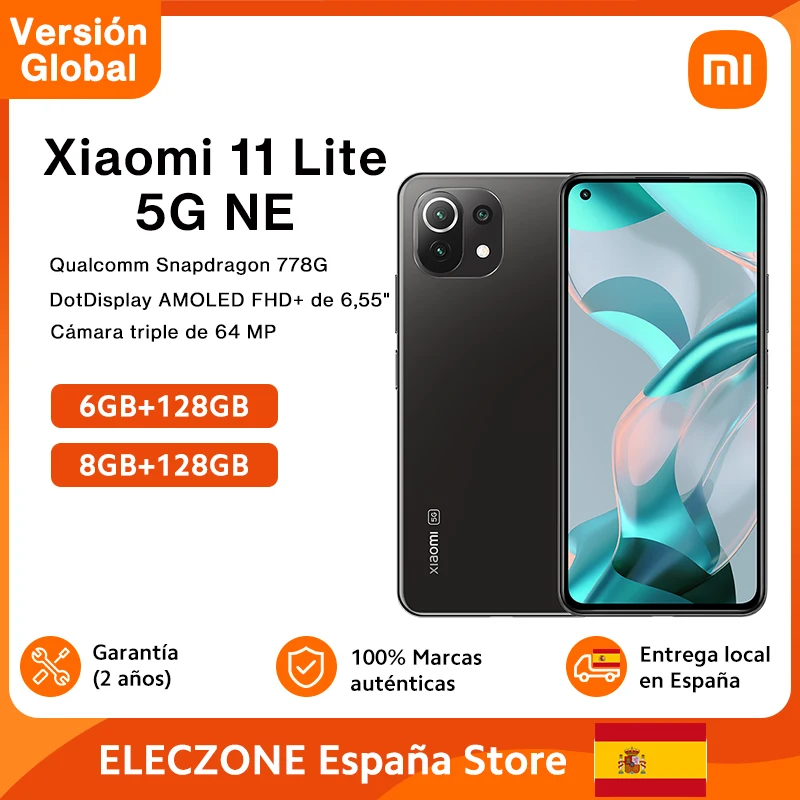 Смартфон Xiaomi Mi 11 Lite телефон Восьмиядерный процессор Snapdragon 778G тройная задняя