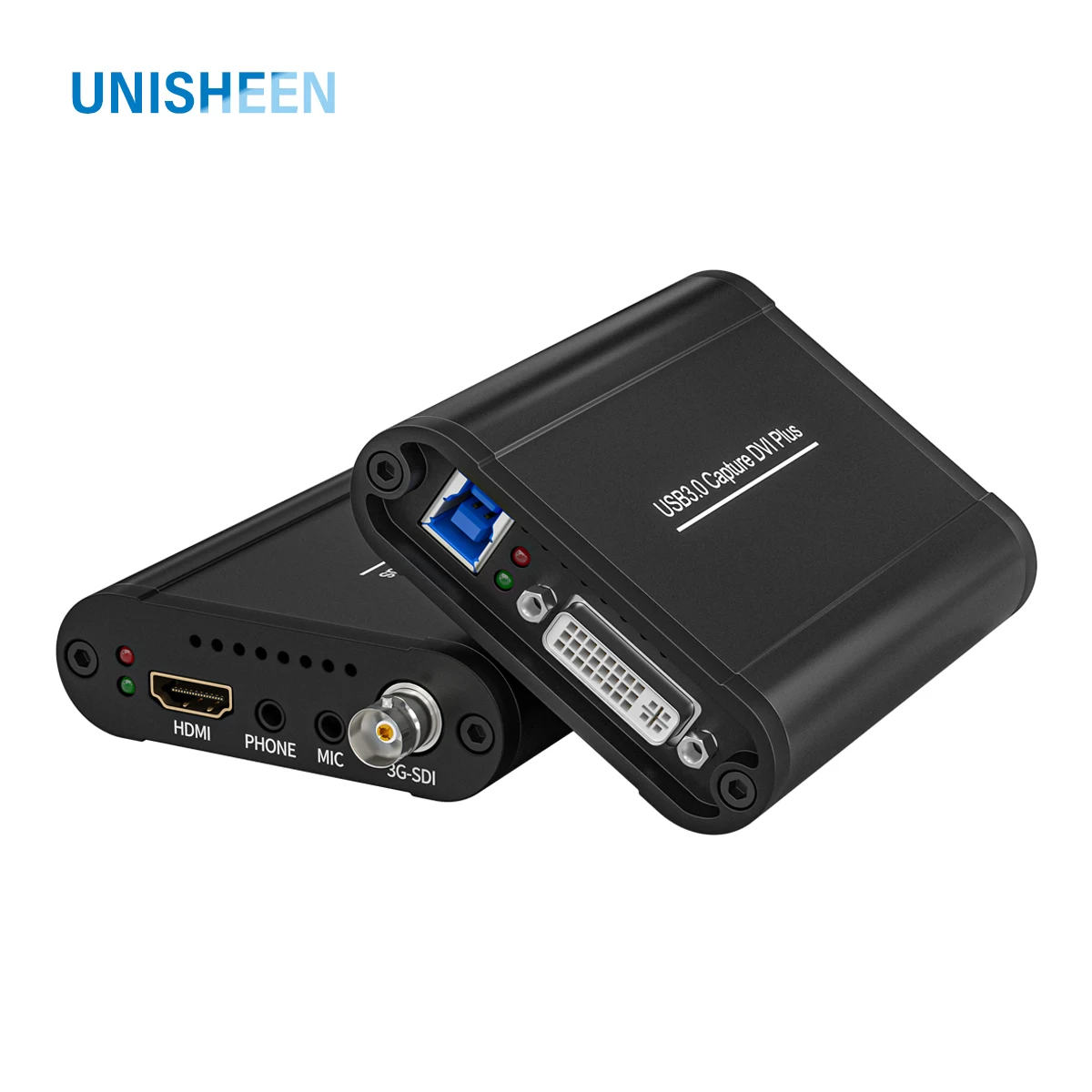 Фото Unisheen Многопортовый видеозащелкивающийся блок, бесплатный драйвер, без задержки, игровая потоковая передача USB 60FPS SDI HDMI DVI VGA YPbPr CVBS Linux Grabber №1