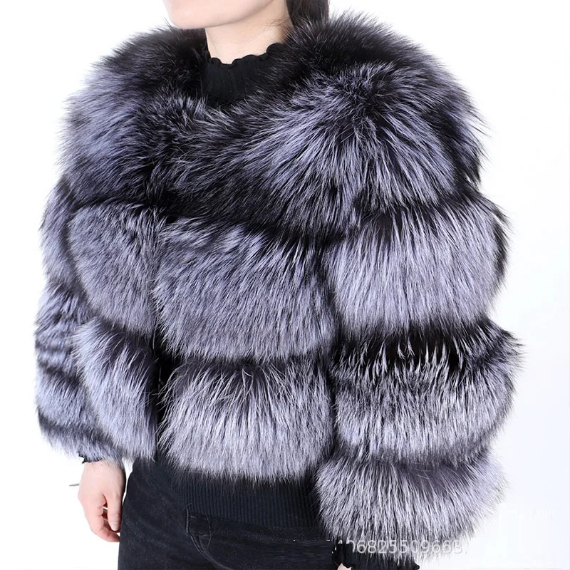 Real Natural Raccoon Warm Jacket Women's Fashion Vest Genuine Fur Coat Sleeves Detachable For Women Temperament Thick Overcoat