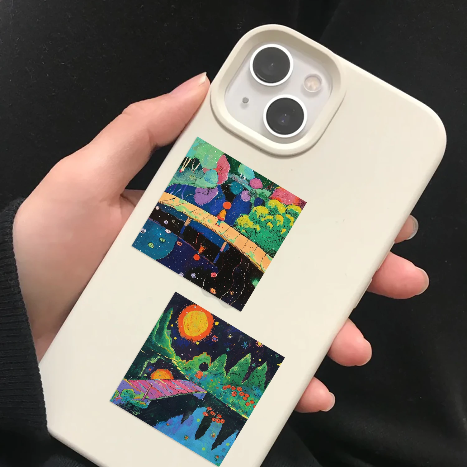 50 шт. водонепроницаемые виниловые наклейки в стиле ретро