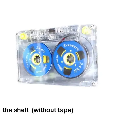 Прозрачная белая аудиокассета 45 минут, тонкая качественная разговорная и музыкальная прозрачная маленькая открытая лента
