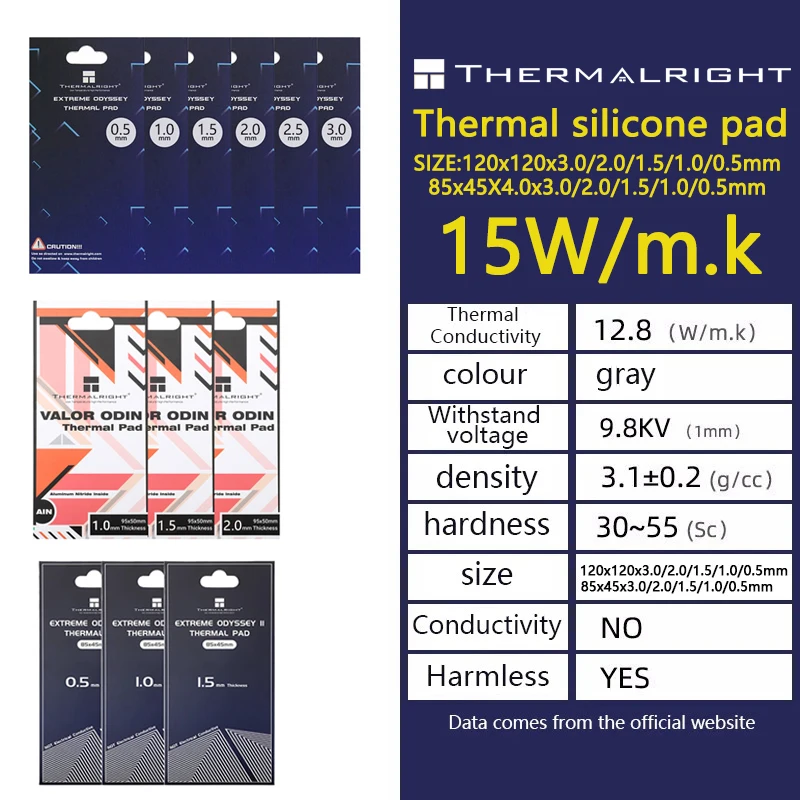 Thermalright ODYSSEY Thermal Pad Heat Dissipation Silicone Pad For CPU/GPU Graphics Card Motherboard Cooling Silicone Grease Pad