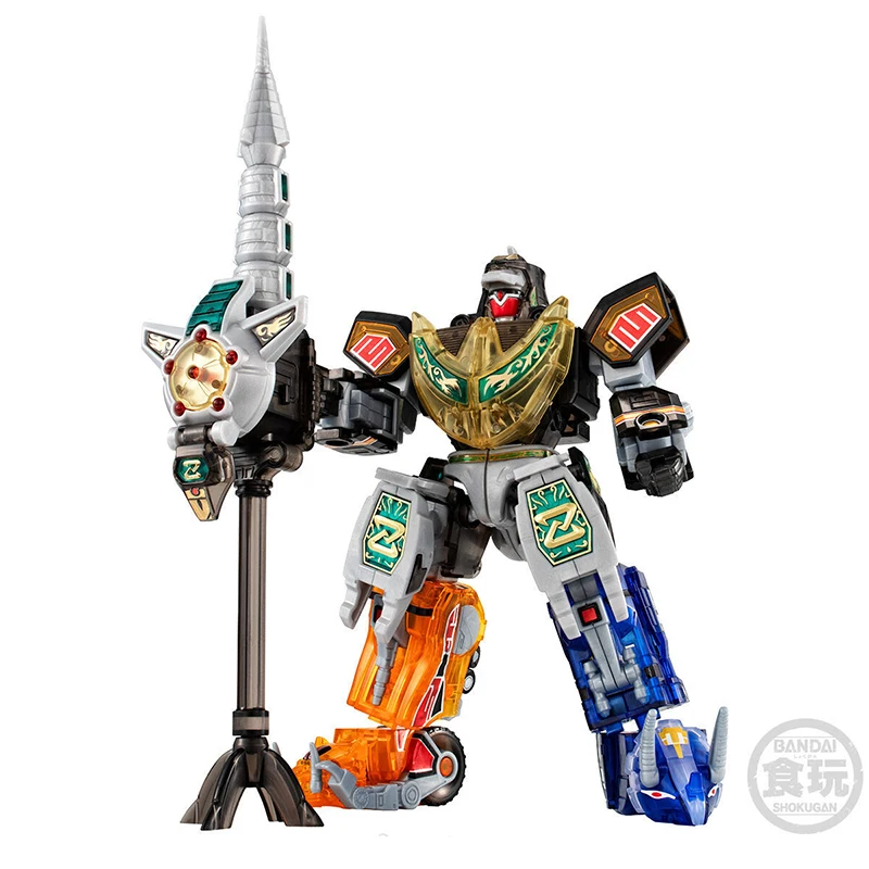 Фото BANDAI SMP Mighty Morphin Power Rangers Dragon Ceasar Clear Color Ver. Аниме-фигурки для сборки, модель-игрушка, в наличии №4
