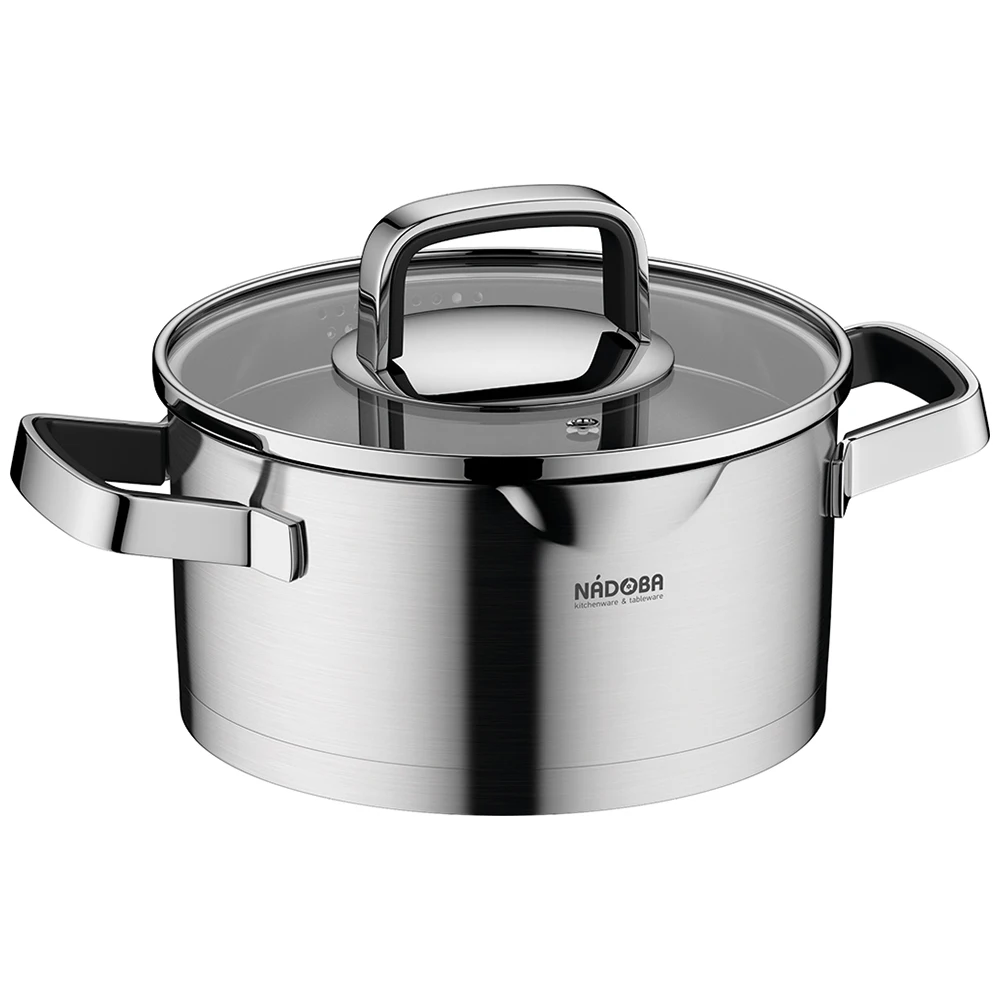 Кастрюля со стеклянной крышкой 18 см/2 3 л NADOBA серия DONA |