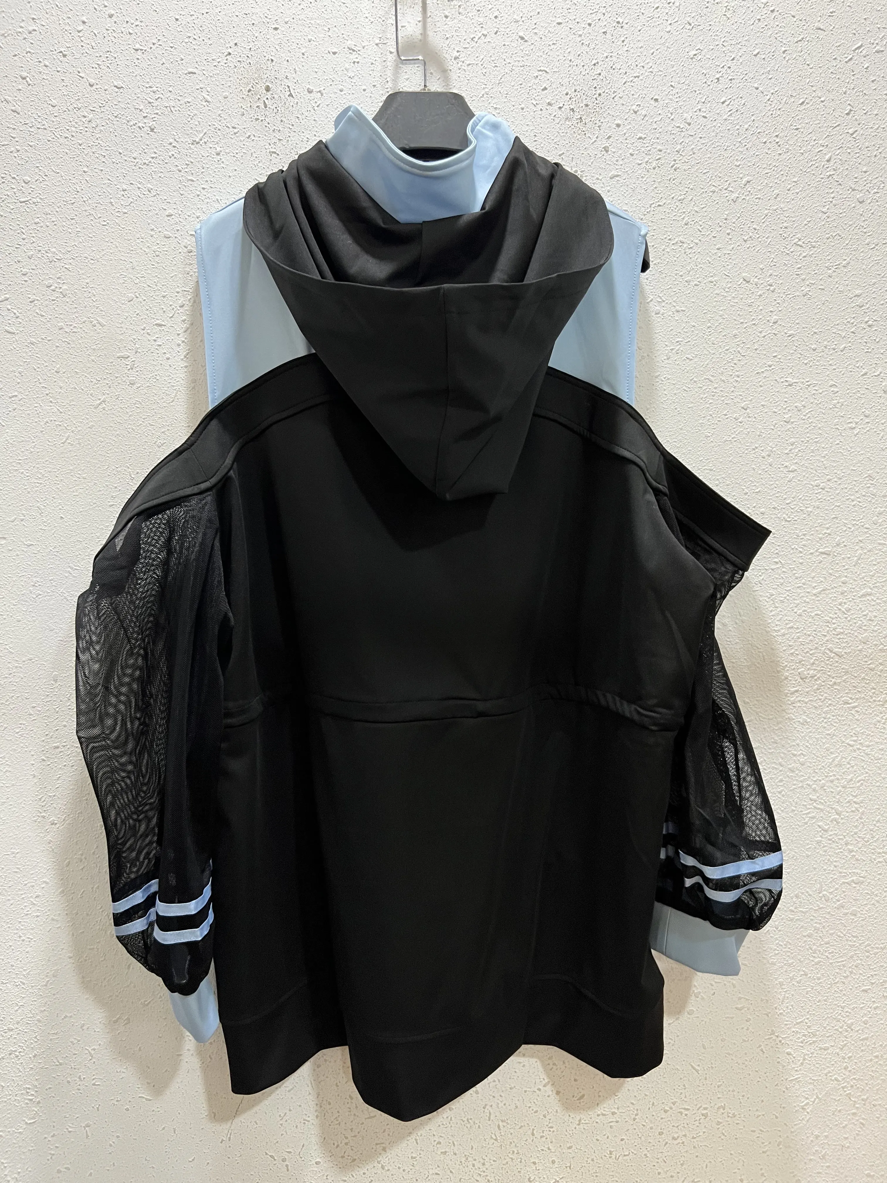 Японский свитшот для женщин с открытыми плечами и капюшоном