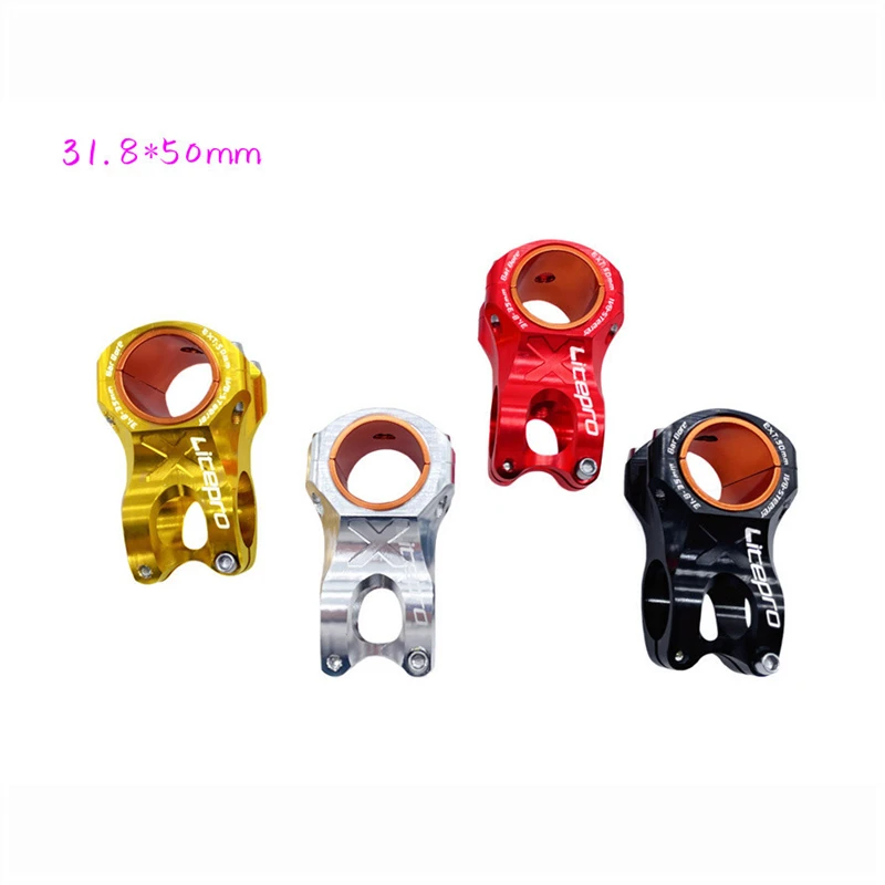 

LITEPRO, горный велосипед, полый стержень 31,8 × 50 мм, алюминиевый сплав EIEIO, сверхлегкие короткие стержни, запчасти для велосипеда