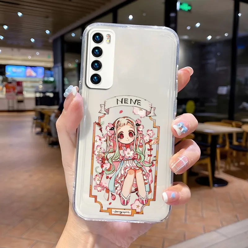 

Japan Toilet Bound Hanako Kun Phone Case For Huawei P 30 Pro 50 40 Plus Psmarts Mate 8 Y 7 Honor 60 Play4T Lite Transparent