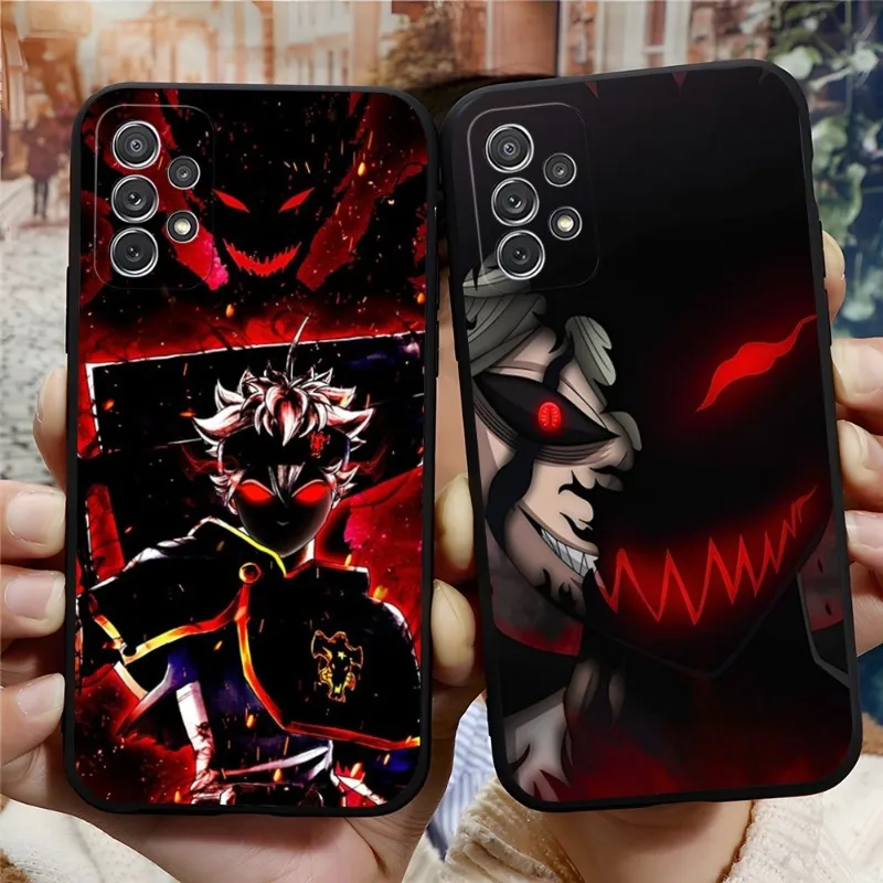 

Anime Black Clover Phone Case Funda For Samsung S22 S21 S20 S30 S9 S10 S8 S7 S6 Pro Plus Edge Ultra Fe Silicone Soft Cover