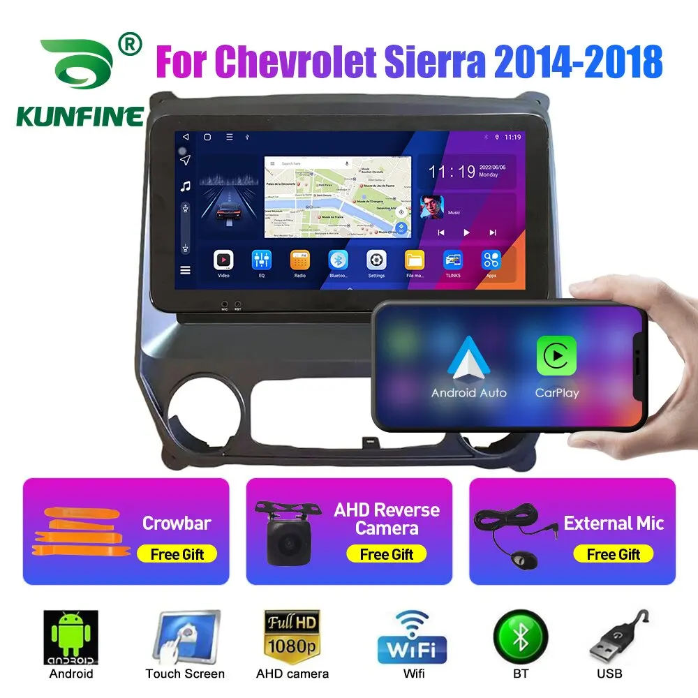 

Car Radio For Chevrolet Sierra 14-18 2Din Android Octa Core Car Stereo DVD GPS Navigation Player Multimedia Android Auto Carplay