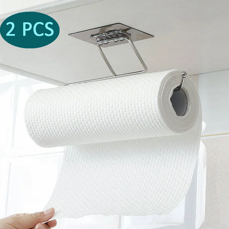 

Toilet Paper Holder Bathroom Storage Paper Towel Holder Kitchen Wall Hook Toilet Paper Stand Organizer Paper Holder Storage Rack