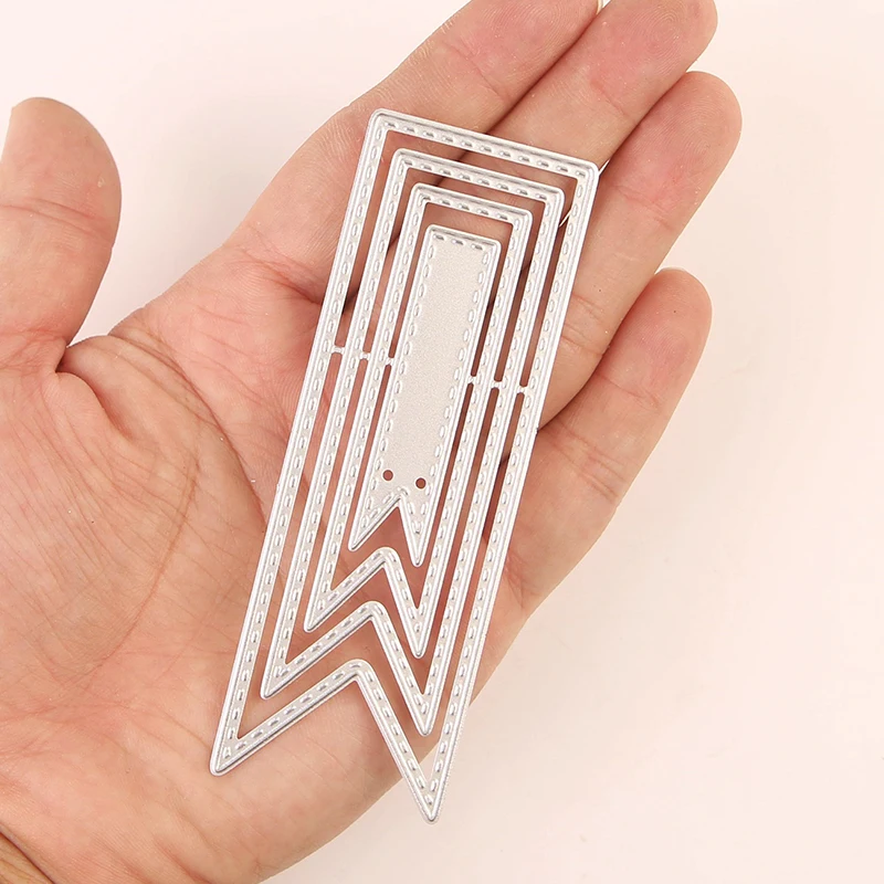 Металлическая Закладка режущие штампы для diy скрапбукинга Этикетки Высечки