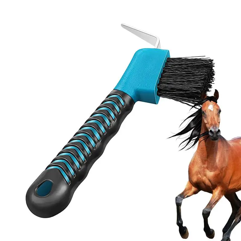 Копыта для копыт с щеткой и мягкой сенсорной ручкой Колык щетка Прочный легко