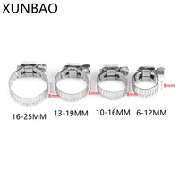 304 stainless steel mini fuel line pipe hose clamp clip for air hose water pipe fuel hose silicone