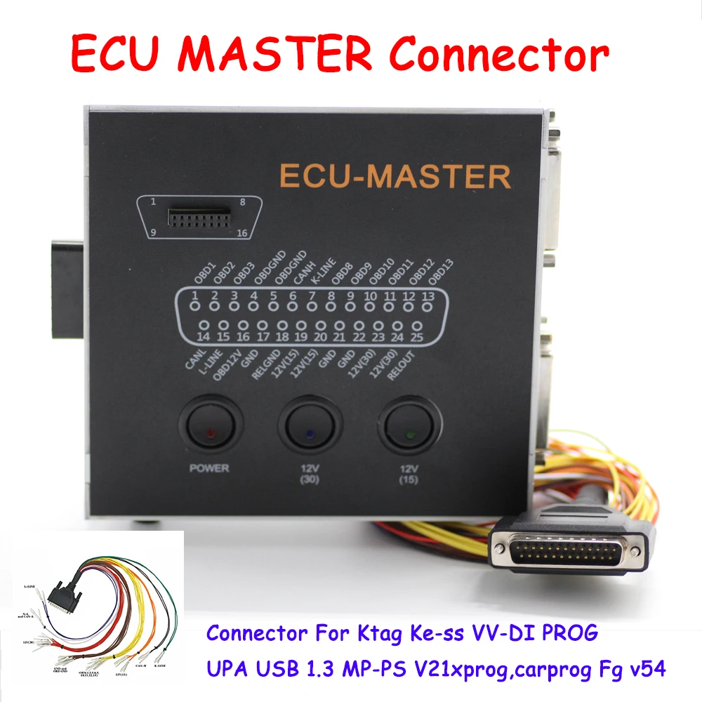 Главный разъем ECU DB25 кабели автоматический чип-тюнинг подключение BSI UCH EZS CAS