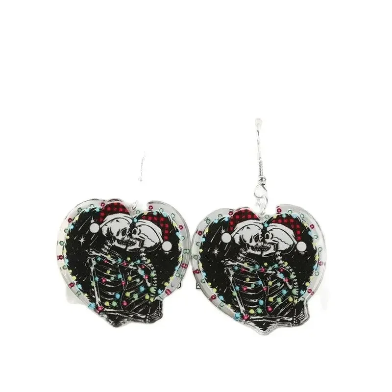 1 пара рождественские серьги-подвески