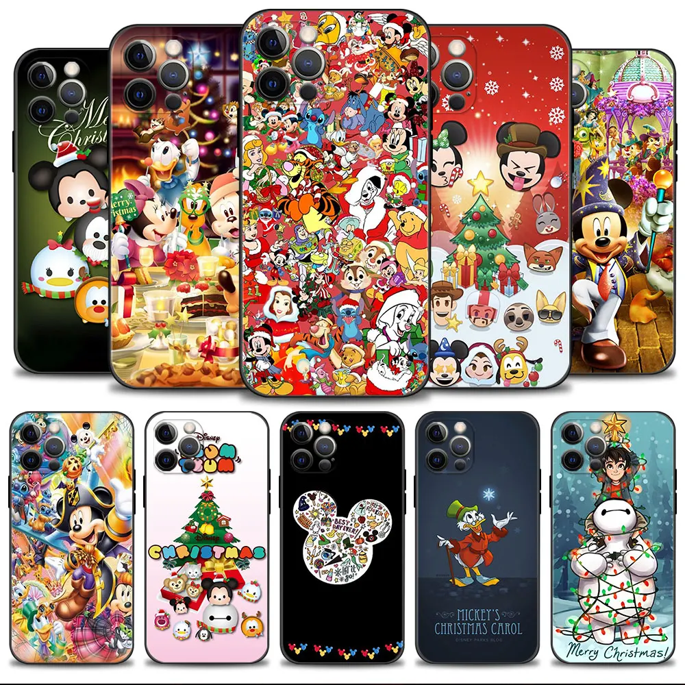 

Phone Case For Apple iPhone 14 14 13 12 11 Pro Max 13 12 Mini XS Max XR X 7 8 Plus 6 6S Disney Family Merry Christmas Happy
