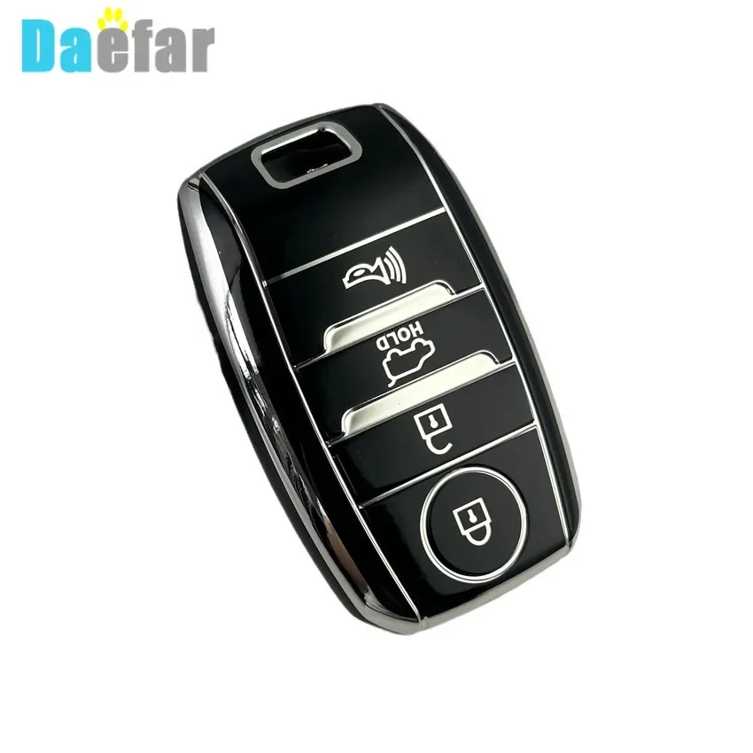 Для Kia Sportage Cerato Optima K2 K3 K4 K5 Rio Soul Carnival Sedona NIRO Sorento Forte 4 кнопки TPU автомобильный чехол