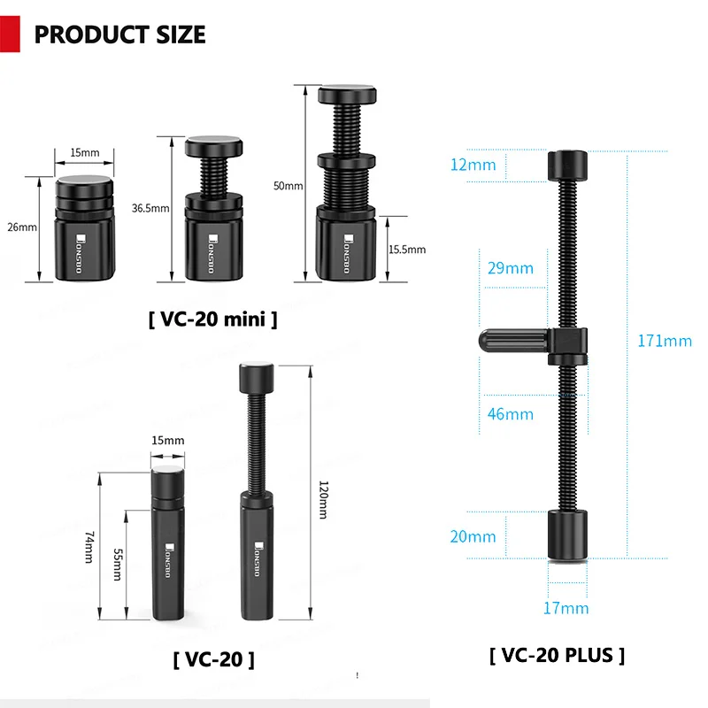 Jonsbo Эргономичный Регулируемый Телескопический Вращающийся Винт Из Алюминиевого