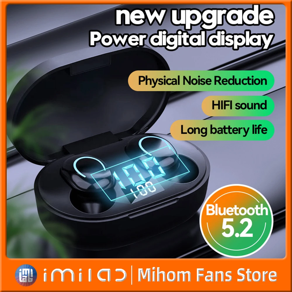 Беспроводные Bluetooth-наушники X12, TWS-наушники с цифровым дисплеем, стереогарнитура с зарядкой чехол, спортивные музыкальные наушники для всех телефонов