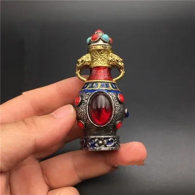 

Изысканное античное украшение для бутылки из чистой меди