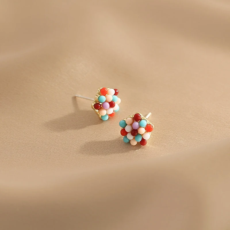 

Colorful Summer Earrings Women's Sweet and Cute Earrings New Fashion Earrings