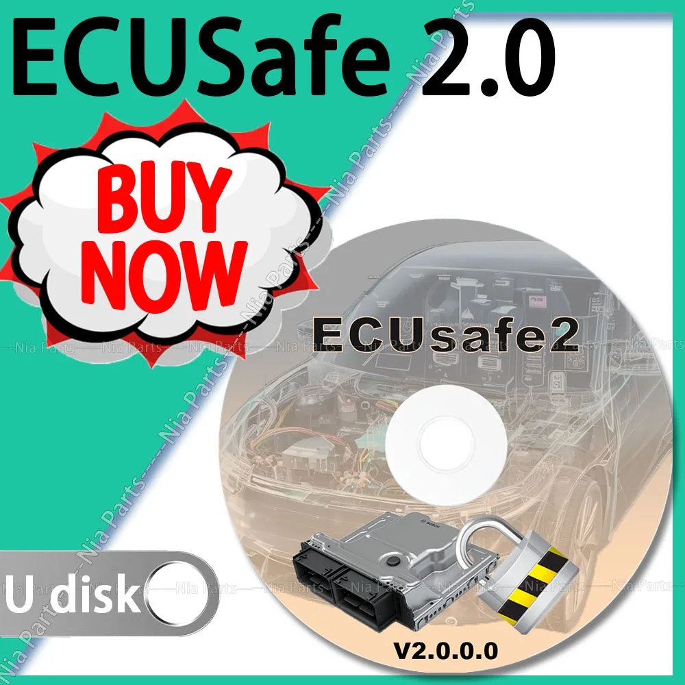 Новейшее ECUSafe 2 0 ECU ECM автомобильное программное обеспечение для ecu английское