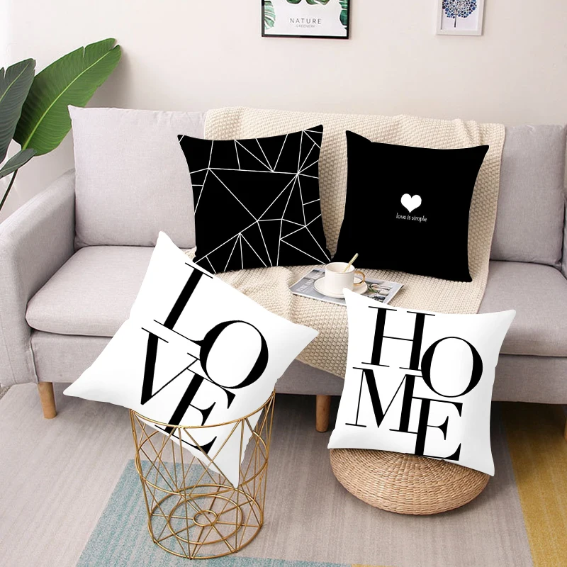

Fashion geometric printing square pillow cushion cover car sofa office chair pillowcase simple home decoration ornaments 45*45cm