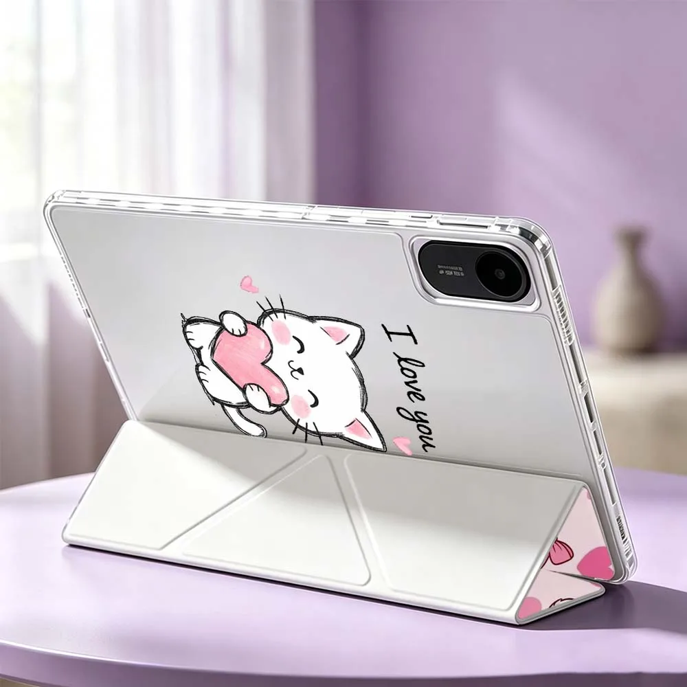 Фото Чехол для планшета Xiaomi Redmi Poco Pad 8 7 6 5 Pro SE 5G 11.2 12.1 11 дюймов 3Y с рисунком розового мультяшного котенка №5