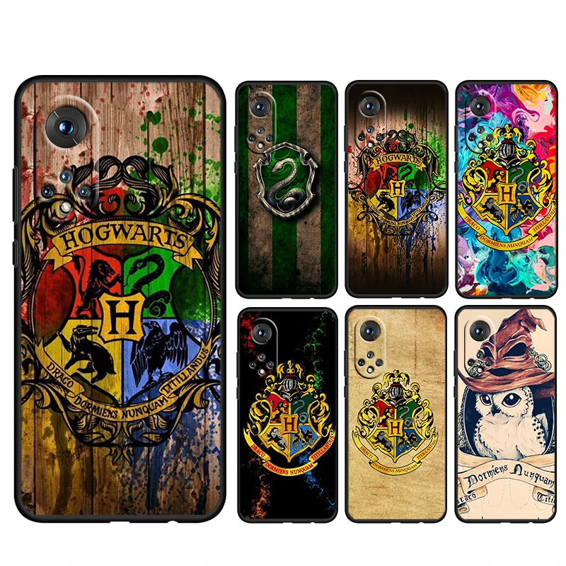 

Cute harrys P-potter Wand Art For Honor 80 70 60 50 X30 9C 9X 9A 8X MAX Pro Plus Lite SE Soft Silicone Black Phone Case