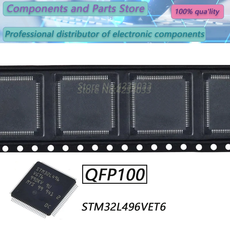 

1 шт. STM32L496VET6 STM32L496V STM32L49 STM32L QFP100 новый оригинальный запас