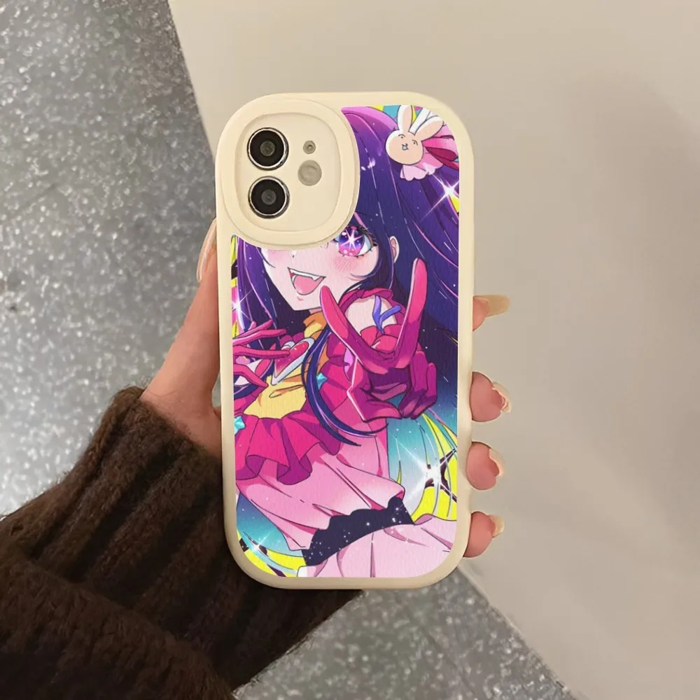 Oshi No Ko Anime Phone Case Hard Leather For iPhone 14 13 12 Mini 11 14 Pro Max Xs X Xr 7 8 Plus 6 6s