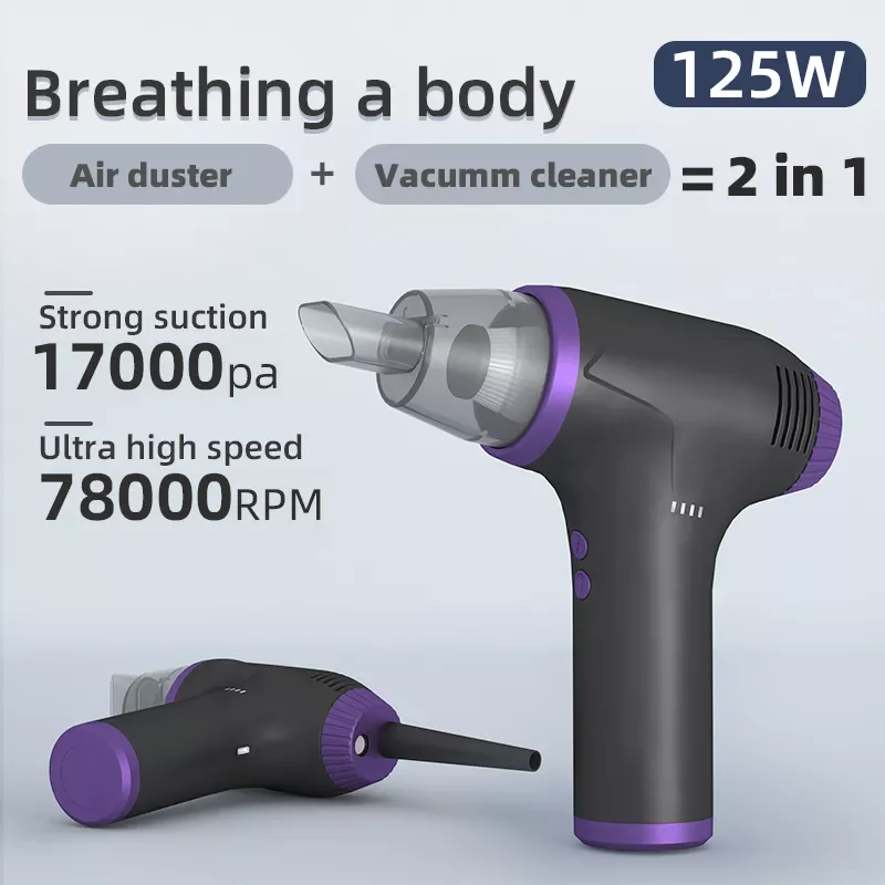 

Strong Wind Air Duster Keyboard Screen Dust Cleaner Wireless Air Blower For Pc Usb Mini Vacuum Cleaner For Desk