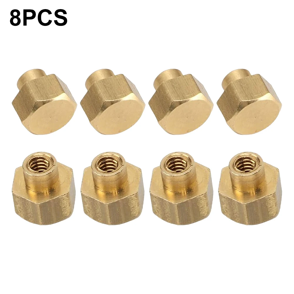 

8pcs 5mm/8mm Brass Nut Tire Wheel Lock Anti-Theft Nut Rust Resistant Tire Lock For SCX24 Fasteners Hardware Tire Hardware