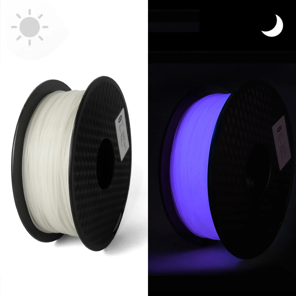 Светящаяся нить PLA светящаяся фиолетовая зеленая синяя Радужная сублимационная