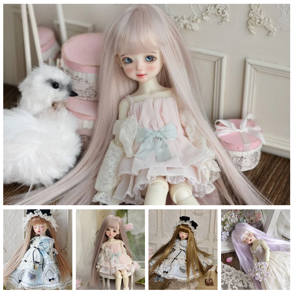 Фото Аксессуары для кукол, шарнирная кукла 1/6 1/4 1/3 YOSD MSD SD BJD для мальчиков и девочек, женский длинный парик, игрушка №1