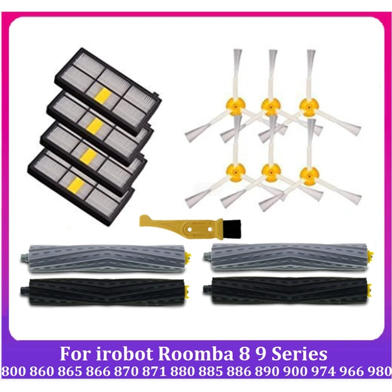 

15Pcs Accessories Kit For Irobot Roomba 8 9 Serie 800 860 865 866 870 871 880 885 886 890 900 974 966 980 Vacuum Cleaner