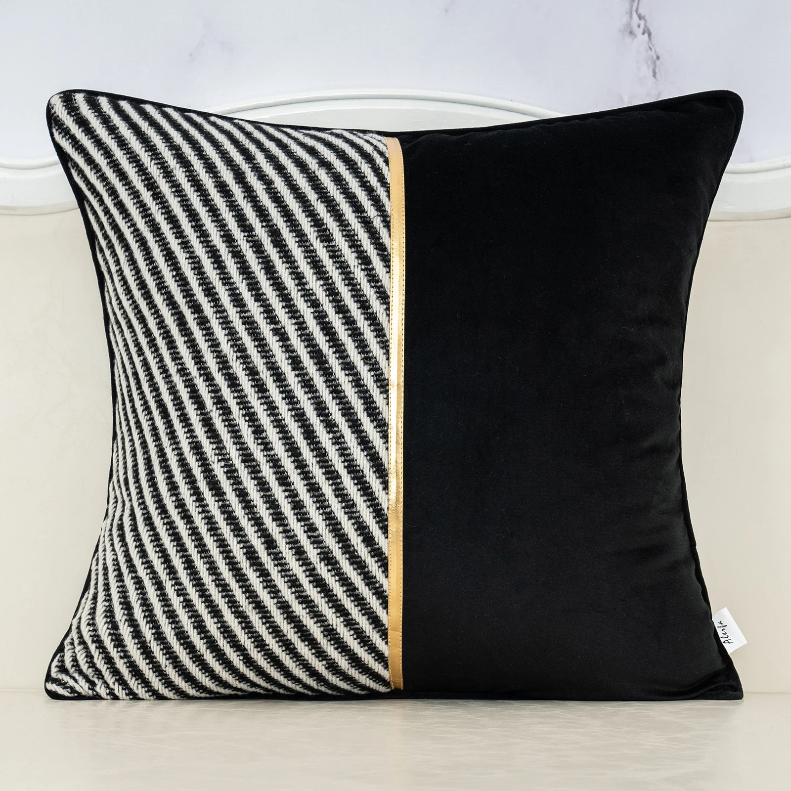 Роскошная Бархатная подушка Aeckself из искусственной шерсти для домашнего декора