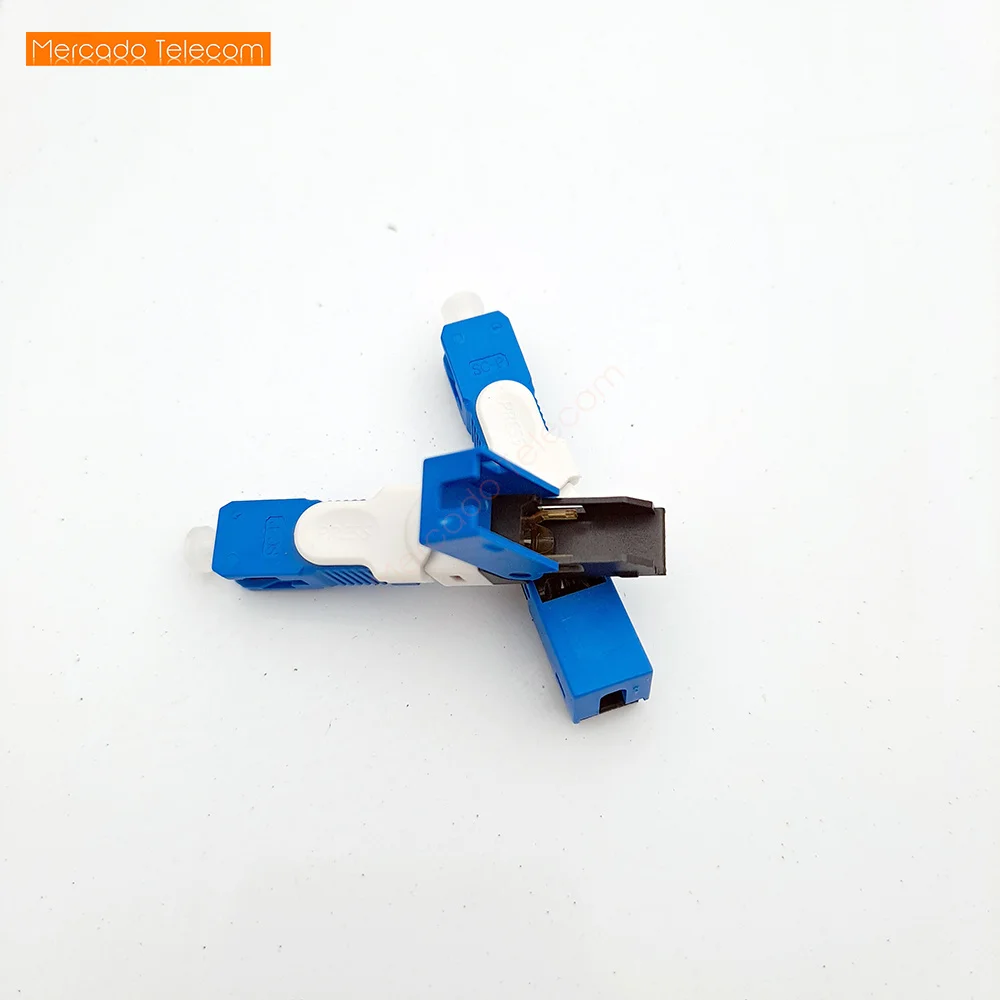 High Quality 100, 200PCS/Lot FTTH ESC250D SC APC & SC UPC Single-Mode Fiber Optic Quick Connector FTTH SM Optic Fast Connector
