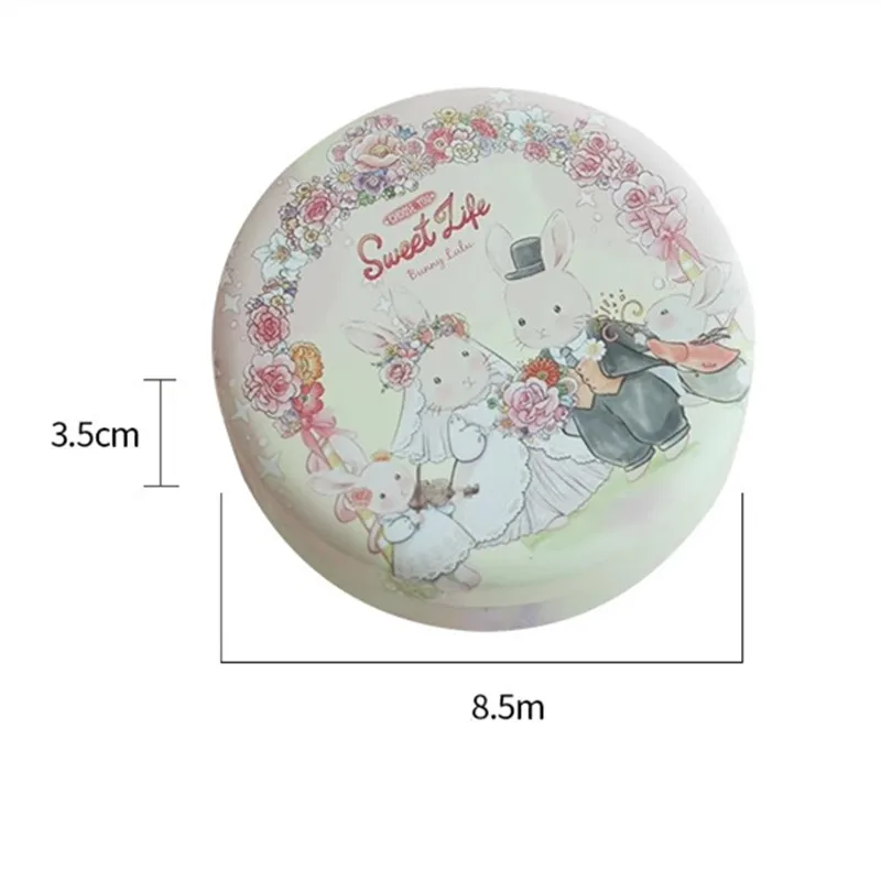 Жестяная коробка в виде кролика круглый контейнер для хранения закусок