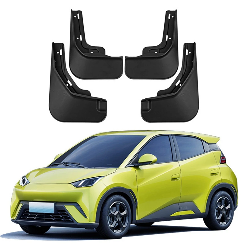 4PCS Car Mudguard Mud Flaps Splash Guard Fender For BYD Dolphin Mini / Seagull 2023 2024 Accessories