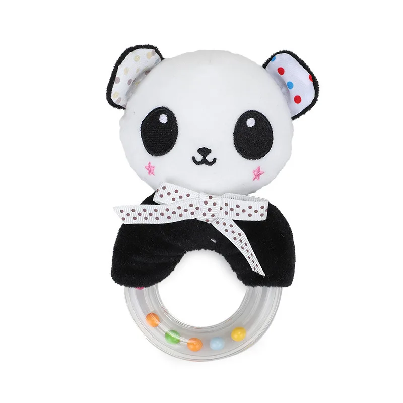 Baby Rattle Teething Toys Plush Stuffed Animal Infant Grab Shaker For Boys Girls 6 Colors