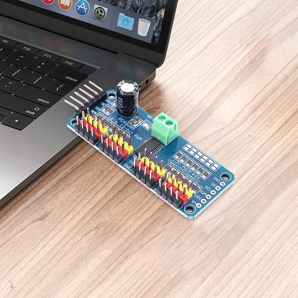 Контроллер робота PCA9685 интерфейс IIC 16-канальный 12-битный ШИМ-серводвигатель плата