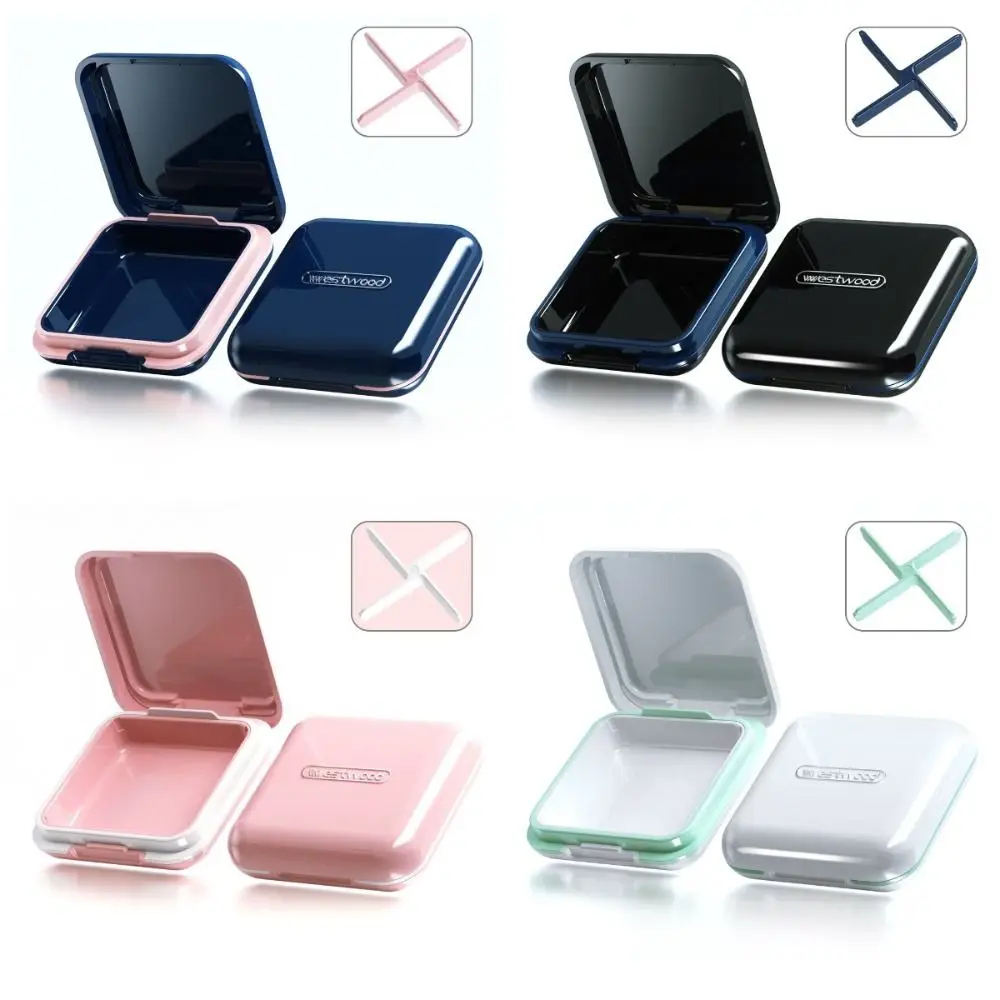 

Simple Pill Case Oral Hygiene Tooth Care Tool Mouthguard Container Dentistry Accessories Adult Kids Sealed False Teeth Container