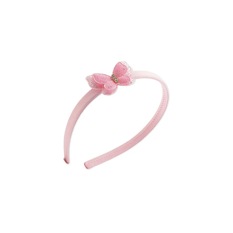 1pc 1.5cm double layer small bow knot with drill children's face washing hair compression hoop hair clip