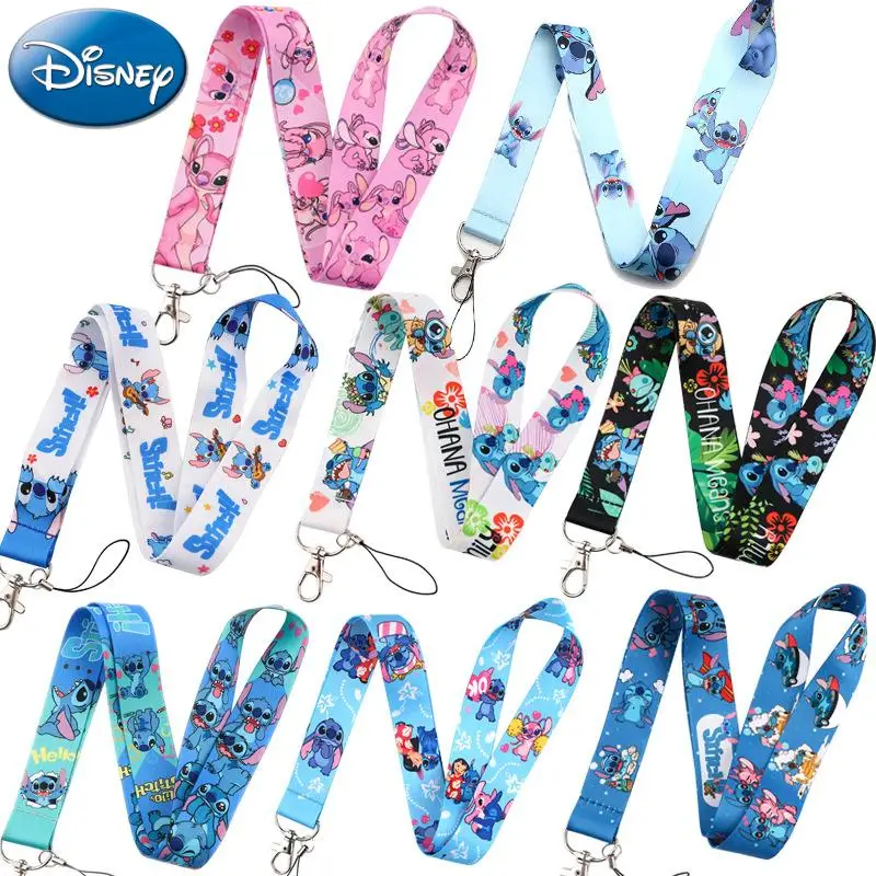 

Anime Lilo&stitch Kids Lanyard for Key Neck Strap Lanyard Mickey Minnie Card Id Badge Holder Key Chain Cartoon Hang Rope Toys