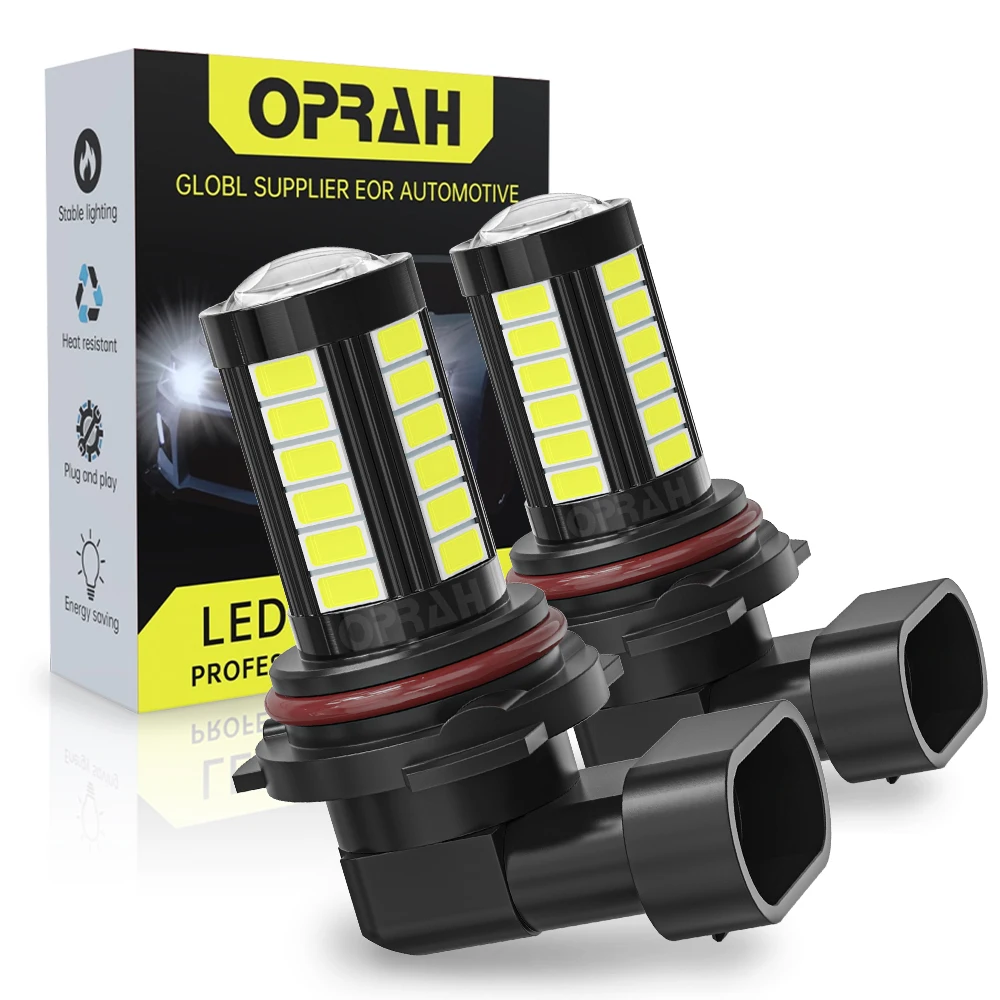 2x H7 Автомобильные противотуманные фары H11 9005 HB3 9006 HB4 5630 33SMD 1500LM 6000K 12V Белые