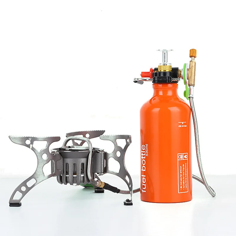 

BRS-8A Outdoor Camping Multi Fuel Oil Stove Tourist Burner Accessories Gas Stove With Oil Bottle Camping Supplies Equipment