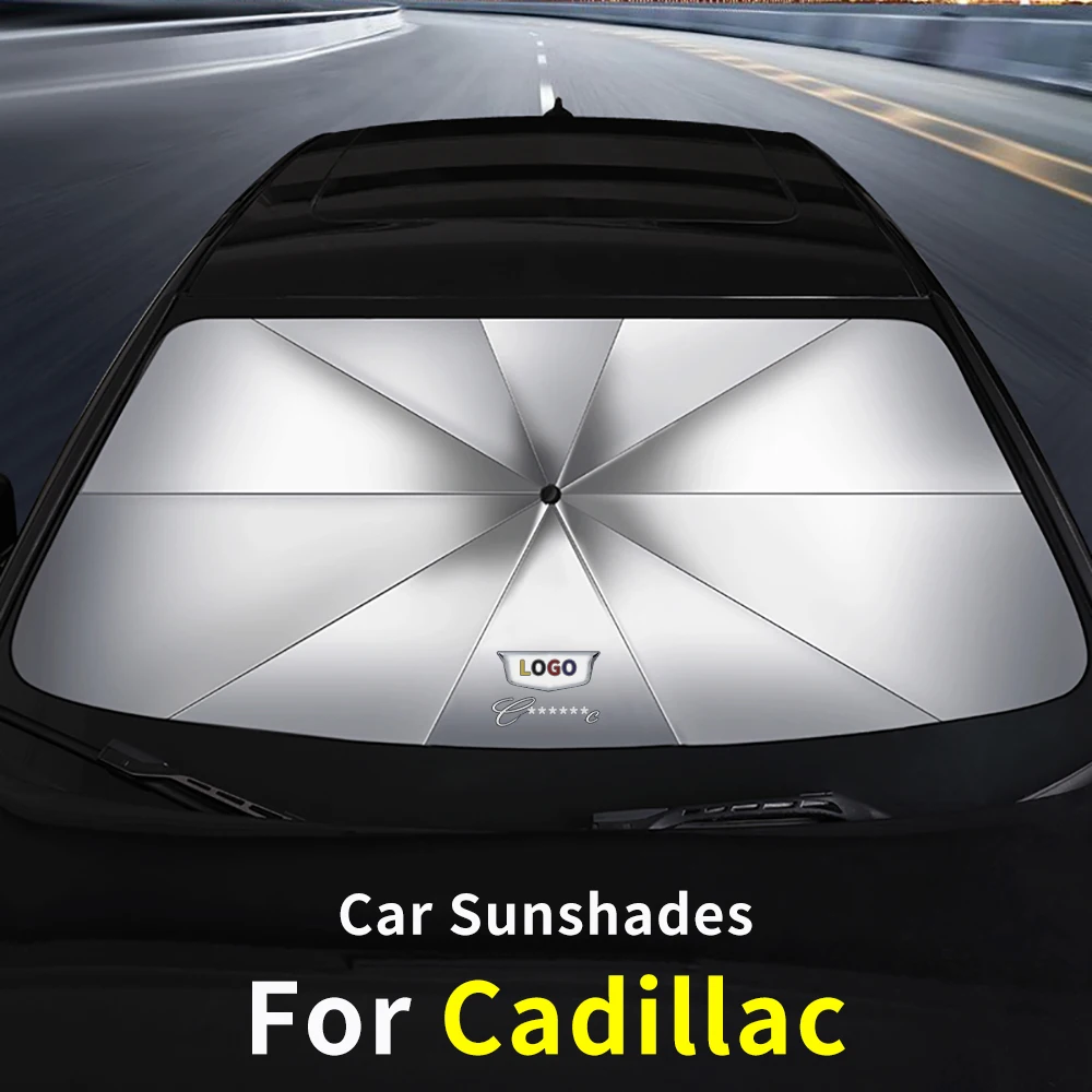 

Car Sun Shade Protector Parasol Auto Front Window Sunshade Covers Umbrella For Cadillac CTS CT5 CT6 XTS ATS SRX Car Accessories