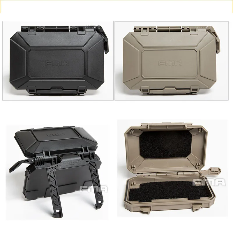 

FMA Tactical GPS Mobile Phone Storage Box Survival Tool Case Carry Box for Tactical Vest Molle TB1400 BK/DE